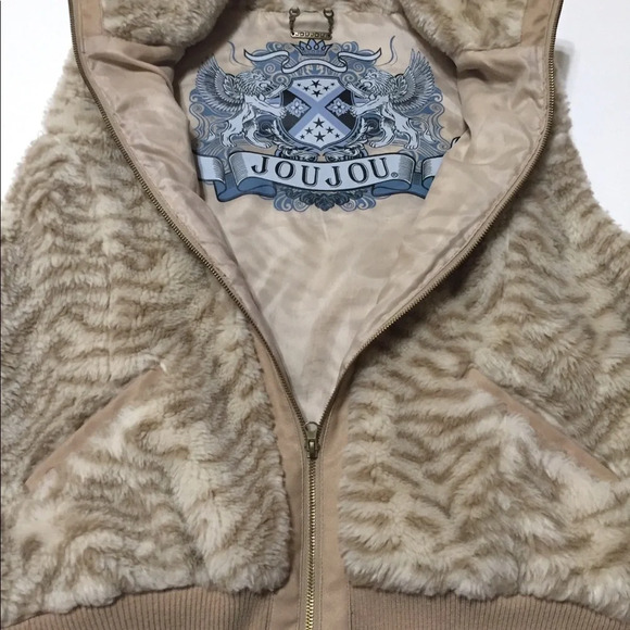 JOU JOU Faux Fur Animal Print Vest Size 2X - Picture 3 of 8